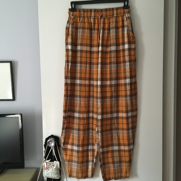 RED SKY Plaid Cotton Flannel Pajama Style Pants L - Picture 1 of 4